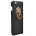 iPhone 7 Plus 5.5 - Luxury PU Leather Lion Stand Snake Skin Pattern PC Hard Protective Phone Cover Case - Black